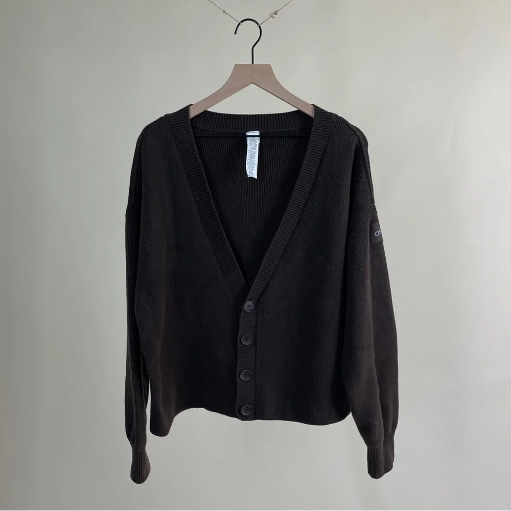 ALO Yoga Brown Cardigan Sweater - Picture 6 of 9